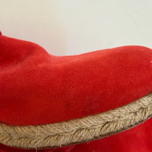 Men’s Christian Louboutin Red Suede Espadrille Shoes - Picture 5 of 7